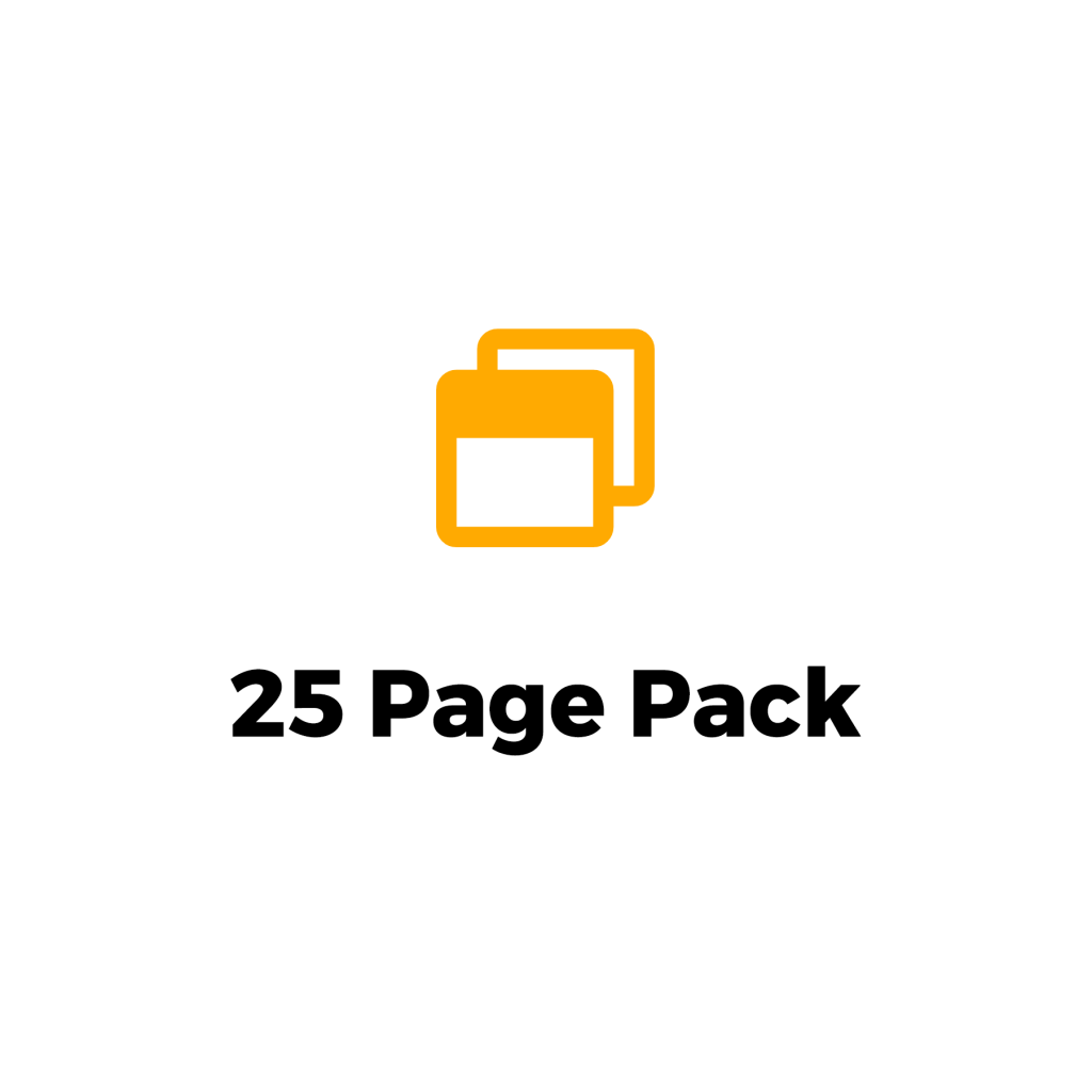 25 page pack