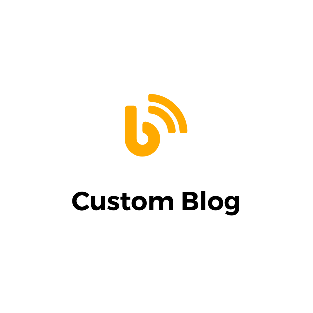 custom blog